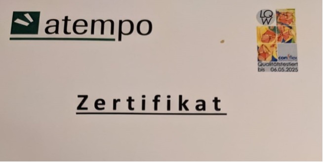 Atempo Zertifikat