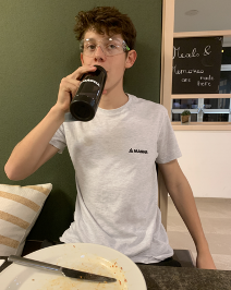 Louis bei der Mitagspause