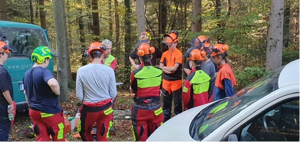 Training an der Kettensäge