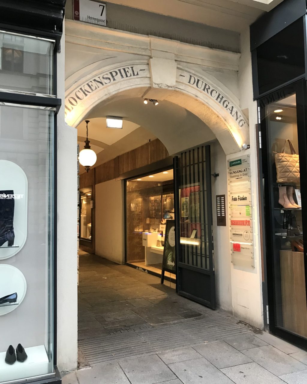 Glockenspiel Durchgang